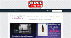 Desktop Screenshot of bluevelvetnovelties.com